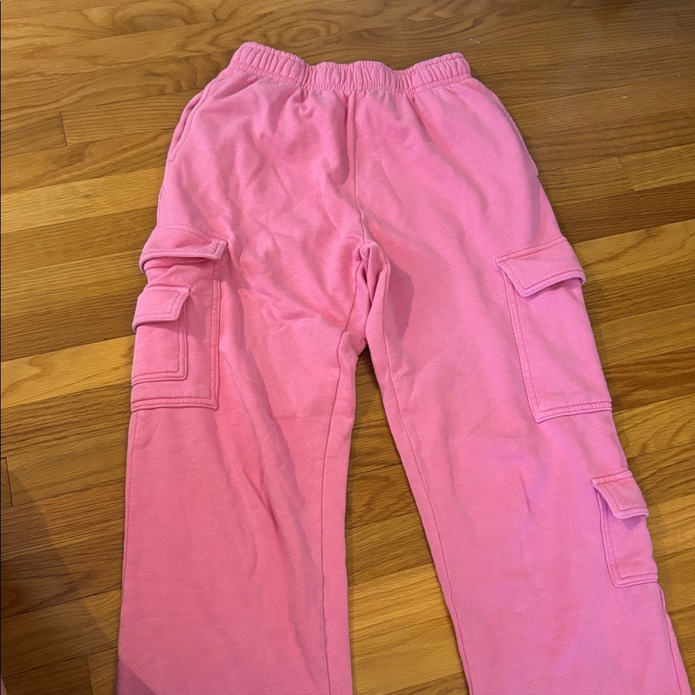 Garage Pink Cargo Sweatpants